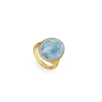 Anello Marco Bicego Donna Lunaria in Oro giallo Acquamarina AB565-AQD - AB565-AQD